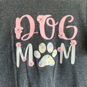 Floral Dog Mom small tee